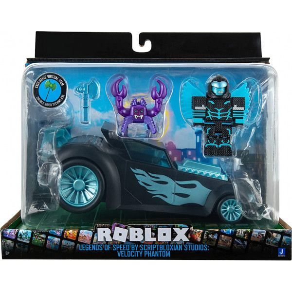 Фото - Колекційні фігурки набір Jazwares Roblox Feature Vehicle Legends of Speed by Scriptbloxian Studios: Velocity Phantom W12 (ROB0690)