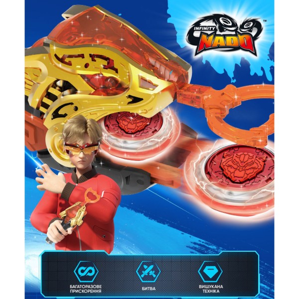 Фото - Дзига Auldey Infinity Nado VI серія Starter Pack Blazing War Bear (EU654112)
