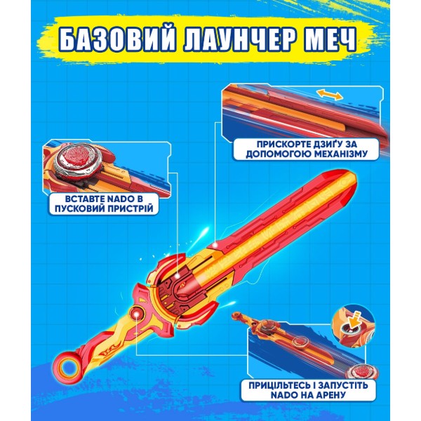 Фото - Дзига Auldey Infinity Nado VI серія Standard Pack Blazing War Bear (EU654122)