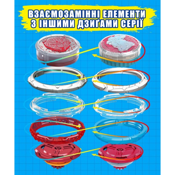 Фото - Дзига Auldey Infinity Nado VI серія Standard Pack Blazing War Bear (EU654122)