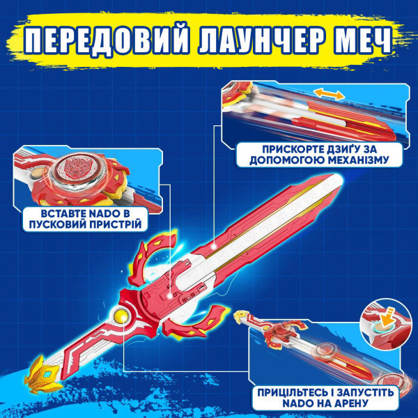 Фото - Волчок Auldey Infinity Nado VI серия Advanced Pack Blazing War Bear (EU654132)