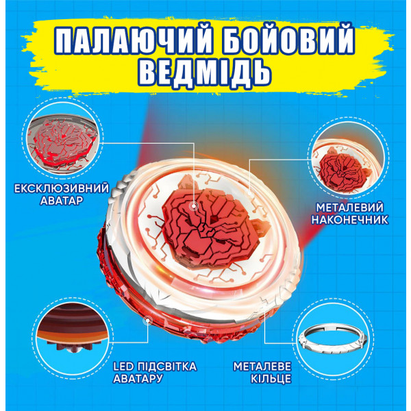 Фото - Волчок Auldey Infinity Nado VI серия Advanced Pack Blazing War Bear (EU654132)