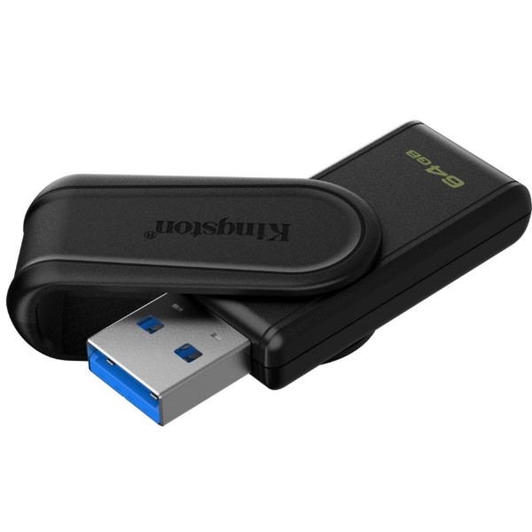 Фото - Флеш USB Kingston DataTraveler Exodia S 64 ГБ Black + Black (DTXS/64GB)