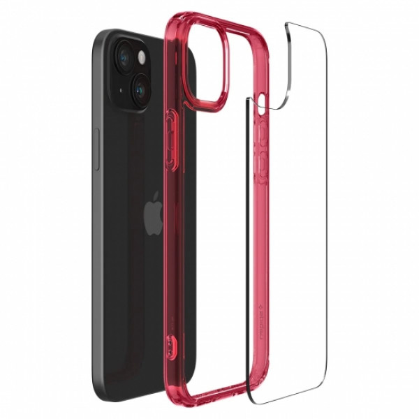Фото - Чохол для смартфону Spigen for Apple iPhone 15 Ultra Hybrid, Red Crystal (ACS06794)