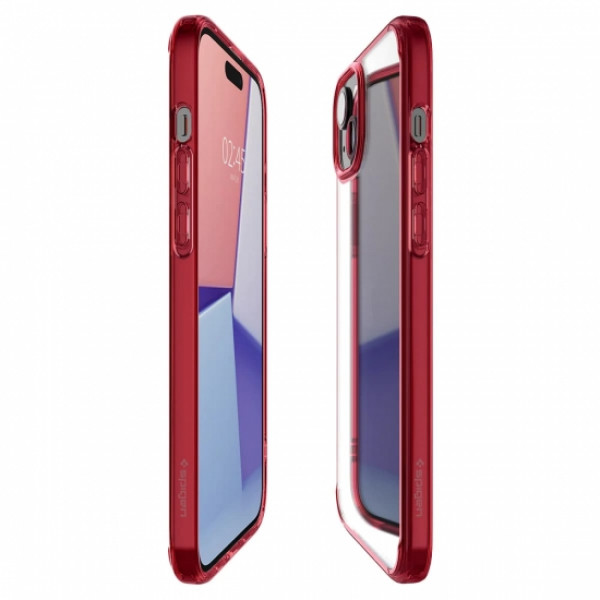 Фото - Чохол для смартфону Spigen for Apple iPhone 15 Ultra Hybrid, Red Crystal (ACS06794)