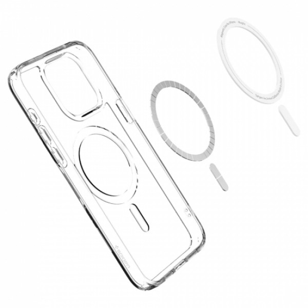 Фото - Чохол для смартфону Spigen for Apple iPhone 15 Pro Ultra Hybrid MagFit, White (ACS06715)