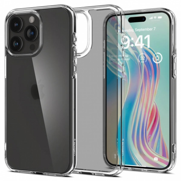 Фото - Чохол для смартфону Spigen for Apple iPhone 15 Pro Ultra Hybrid, Frost Clear (ACS06708)