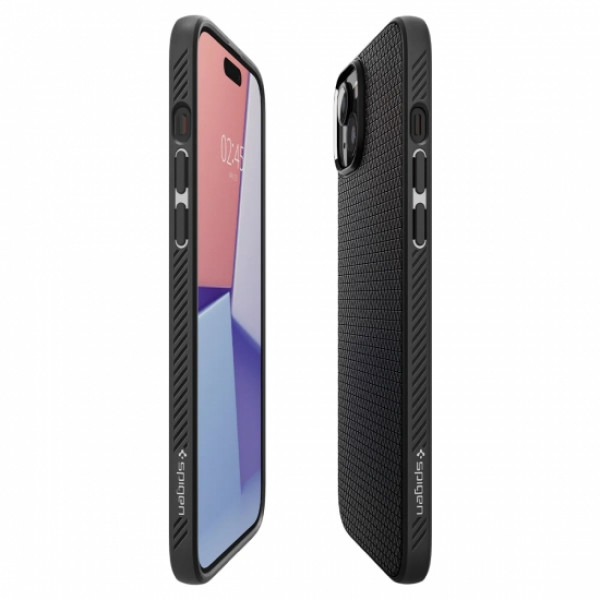Фото - Чехол для смартфона Spigen for Apple iPhone 15 Plus Liquid Air, Matte Black (ACS06650)