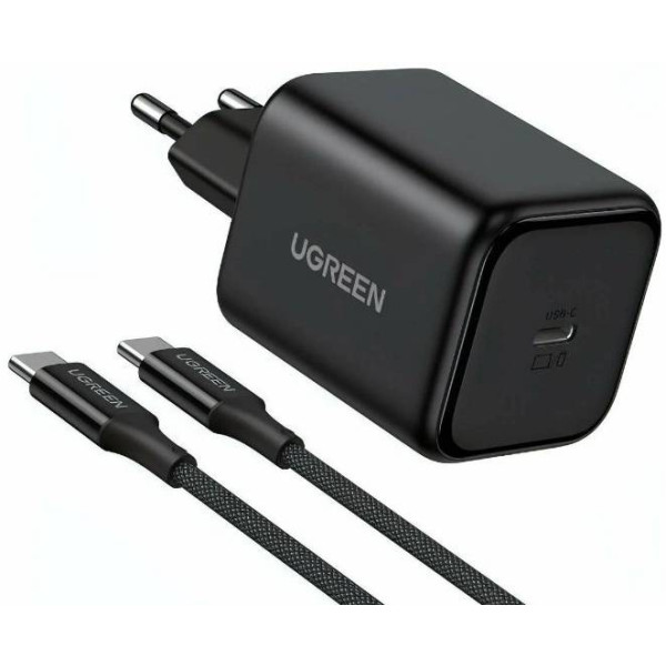Фото - Мережевий зарядний пристрій UGREEN X524 45W USB-C GaN Fast Charger Set Black (65054) Фото - Мережевий зарядний пристрій UGREEN X524 45W USB-C GaN Fast Charger Set Black (65054)