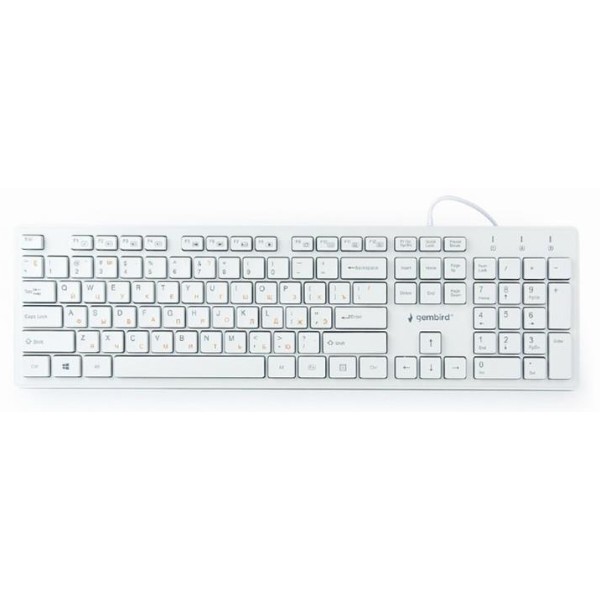 Фото - Клавиатура проводная Gembird KB-MCH-03-W-UA White USB