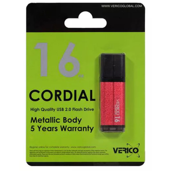 Фото - Флеш USB Verico USB 16Gb Cordial Red (00-00003109)