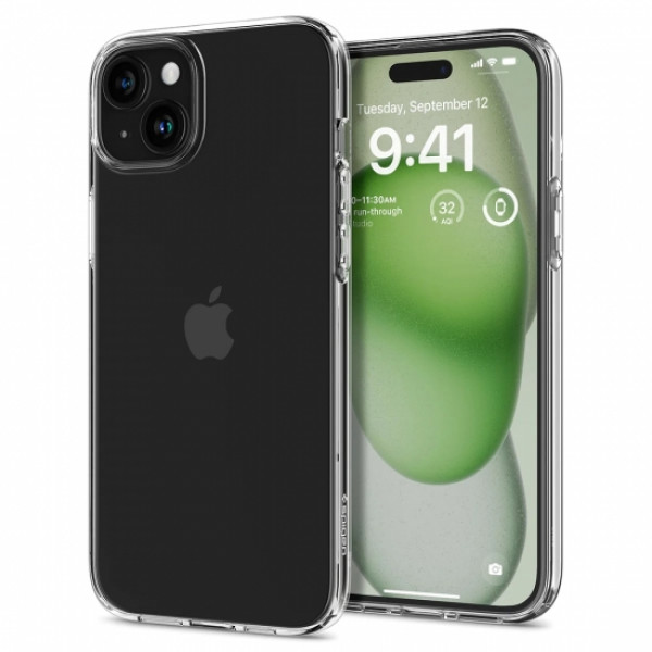 Фото - Чохол для смартфону Spigen for Apple iPhone 15 Plus Liquid Crystal, Crystal Clear (ACS06647)