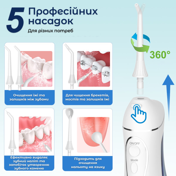 Фото - Ирригатор H2OFloss HF-C102 White
