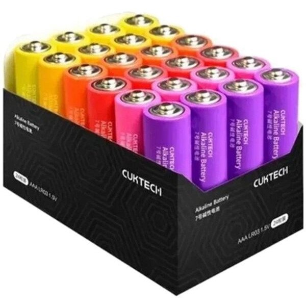 Фото - Батарейка тип AAA CUKTECH AQA rainbow alkaline battery 24 шт. B09 (CUKAAB09CNCM)
