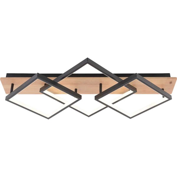 Фото - Люстра VALESO DK6588/3 BK+WOOD