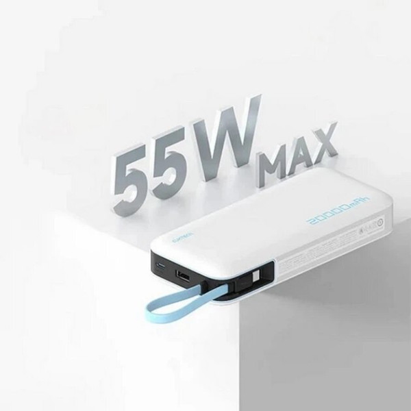 Фото - Батарея мобильная CUKTECH PB200N 20000mAh 55W White (CP25) (CUKP200NGLLG)
