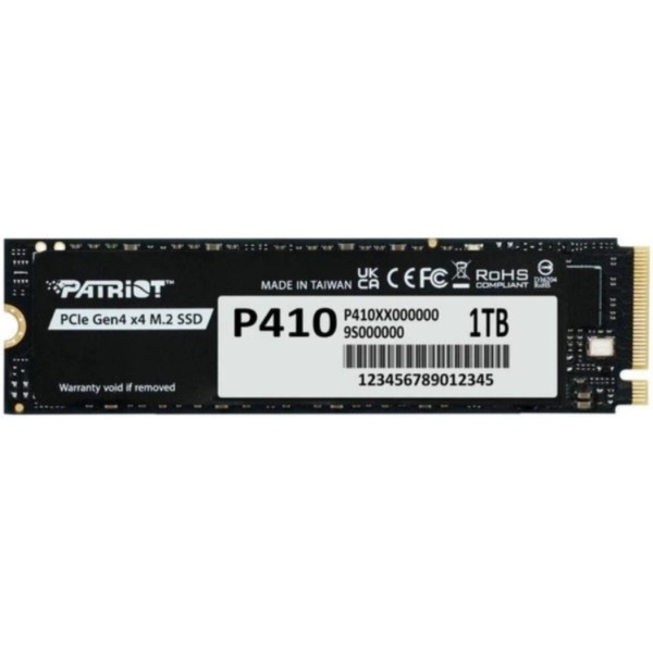 Фото - SSD-накопитель внутренний Patriot SSD M.2 P410 1TB NVMe 2280 PCIe Gen4 x4 5000/4500 TLC (P410P1TBM28H)