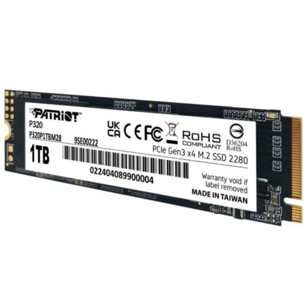 Фото - SSD-накопитель внутренний Patriot SSD M.2 P410 1TB NVMe 2280 PCIe Gen4 x4 5000/4500 TLC (P410P1TBM28H)
