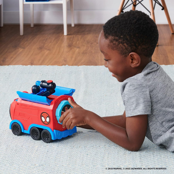 Фото - Базовий ігровий транспорт для малюка Spidey Deluxe Feature Vehicle Павутинний тягач (SNF0081)