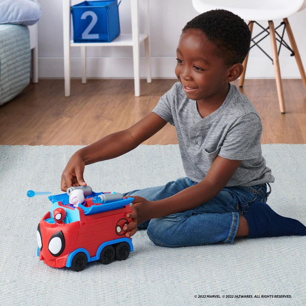 Фото - Базовий ігровий транспорт для малюка Spidey Deluxe Feature Vehicle Павутинний тягач (SNF0081)