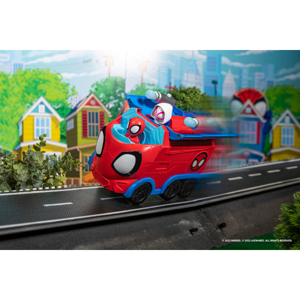 Фото - Базовий ігровий транспорт для малюка Spidey Deluxe Feature Vehicle Павутинний тягач (SNF0081)