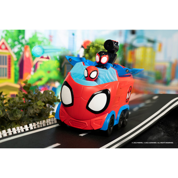 Фото - Базовий ігровий транспорт для малюка Spidey Deluxe Feature Vehicle Павутинний тягач (SNF0081)