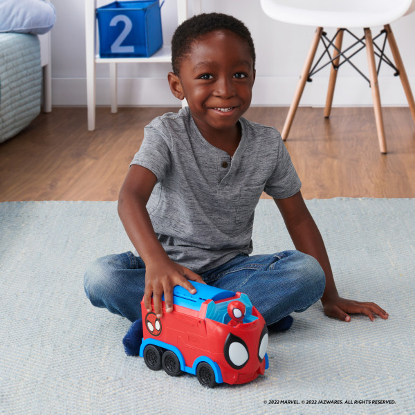 Фото - Базовий ігровий транспорт для малюка Spidey Deluxe Feature Vehicle Павутинний тягач (SNF0081)