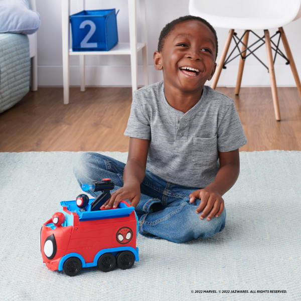 Фото - Базовий ігровий транспорт для малюка Spidey Deluxe Feature Vehicle Павутинний тягач (SNF0081)