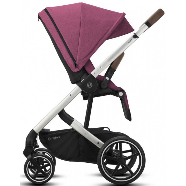 Фото - Коляска прогулянкова Cybex Balios S Lux SLV Magnolia Pink purple (c бампером)