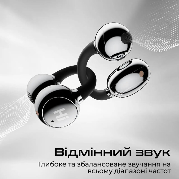 Фото - Навушники вкладиші бездротові TWS HiFuture flexclip.black