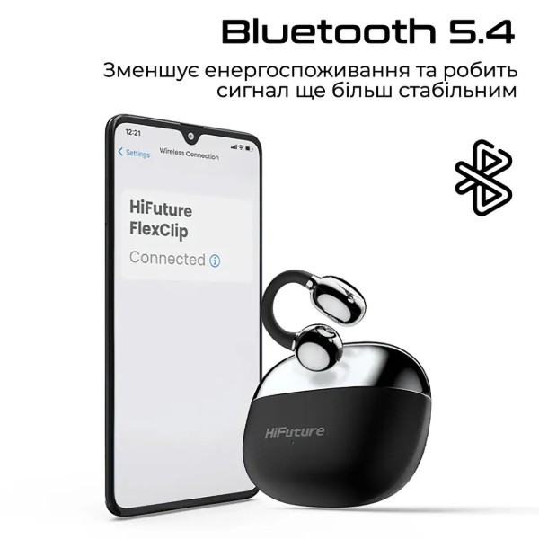 Фото - Навушники вкладиші бездротові TWS HiFuture flexclip.champagne
