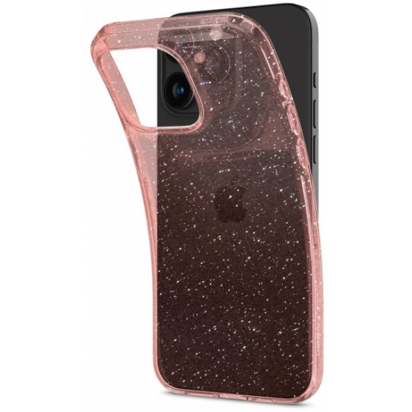Фото - Чохол для смартфону Spigen for Apple iPhone 15 Pro Liquid Crystal Glitter, Rose Quartz (ACS06702)