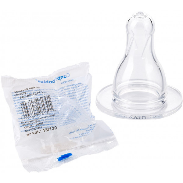 Фото - Середній потік соска дитяча силіконова Canpol babies змінний потік (18/130)