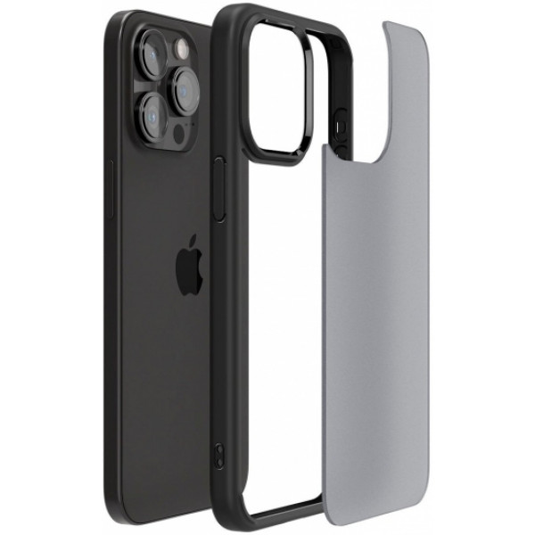 Фото - Чохол для смартфону Spigen for Apple iPhone 15 Pro Ultra Hybrid, Frost Black (ACS06709)