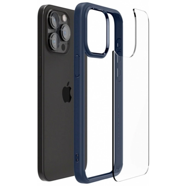 Фото - Чохол для смартфону Spigen for Apple iPhone 15 Pro Ultra Hybrid, Navy Blue (ACS06711)
