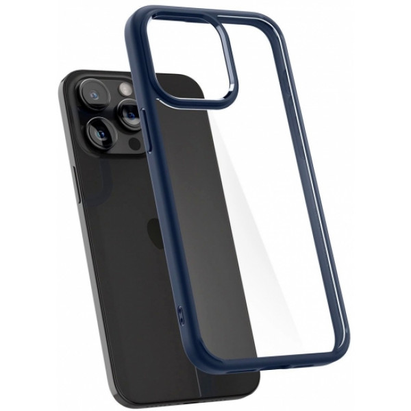 Фото - Чохол для смартфону Spigen for Apple iPhone 15 Pro Ultra Hybrid, Navy Blue (ACS06711)