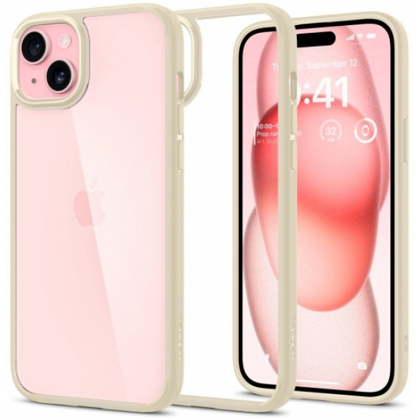 Фото - Чохол для смартфону Spigen for Apple iPhone 15 Ultra Hybrid, Mute Beige (ACS06800)