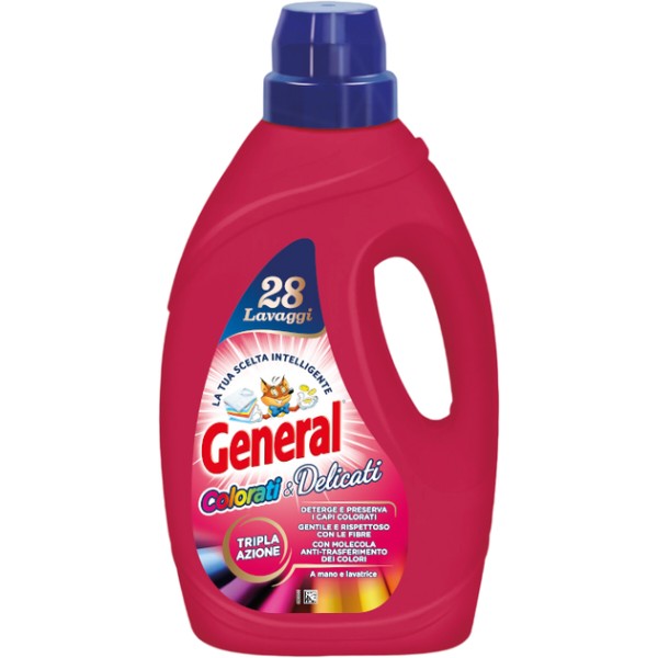 Фото - Гель для стирки General для цветных и деликатных тканей 1.4 л (8001990041013)