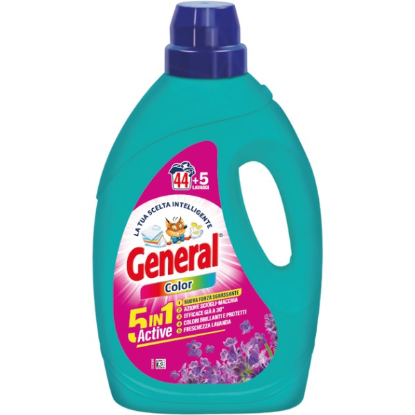 Фото - Гель для стирки General для цветных вещей 5в1 1.98 л (8001990039058)