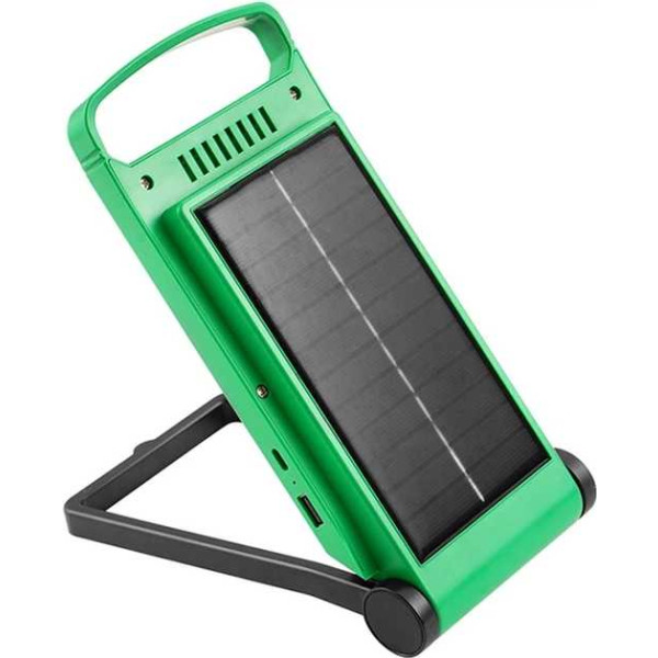 Фото - Фонарь аккумуляторный NEWVEW Solar Panel 4000mAh Green (NWVW-NV-Y09-A-GN)