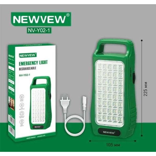Фото - Ліхтар акумуляторний NEWVEW 2400mAh Green (NWVW-NV-Y02-1-GN)