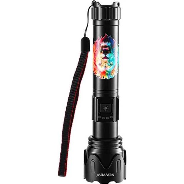 Фото - Фонарь аккумуляторный NEWVEW 3000mAh Black (NWVW-NV-K47-LION-BK)