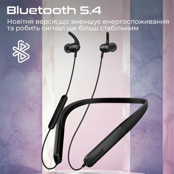 Фото - Навушники вкладиші бездротові Promate leap-200h.black