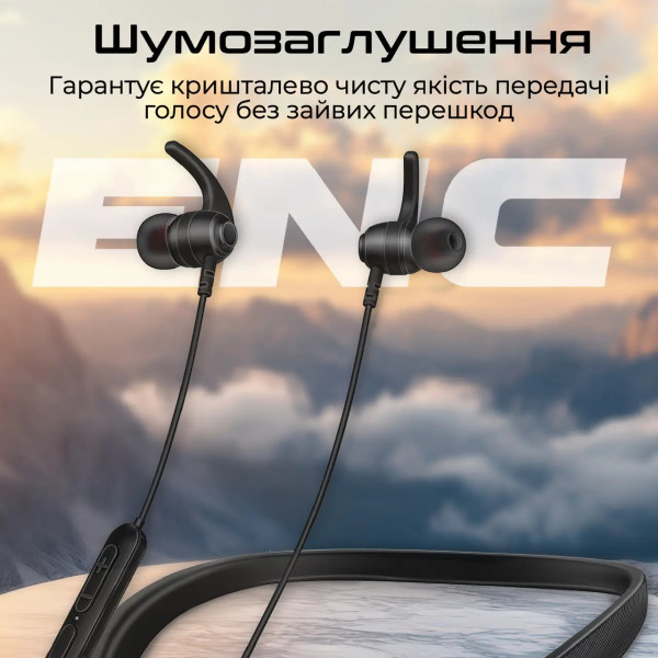 Фото - Навушники вкладиші бездротові Promate leap-200h.black