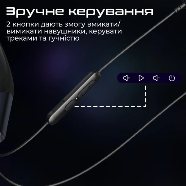 Фото - Навушники вкладиші бездротові Promate leap-200h.black