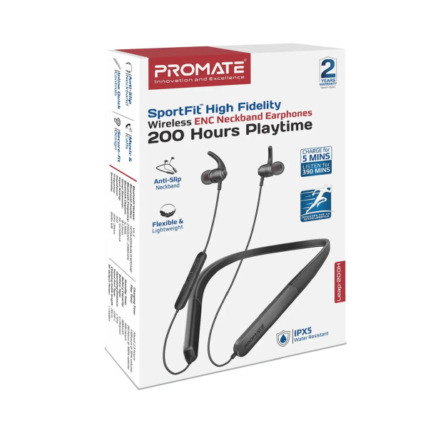 Фото - Навушники вкладиші бездротові Promate leap-200h.black