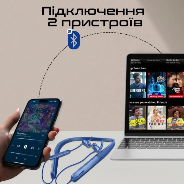 Фото - Наушники вкладыши беспроводные Promate leap-200h.blue
