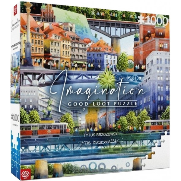 Фото - Пазли (8 +) Good Loot Imagination: Tytus Brzozowski Warsaw Bridges 1000 шт. (5908305239666)