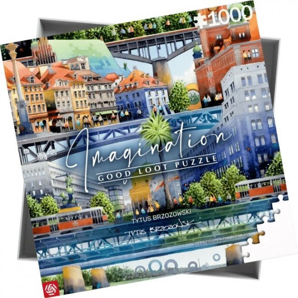 Фото - Пазли (8 +) Good Loot Imagination: Tytus Brzozowski Warsaw Bridges 1000 шт. (5908305239666)
