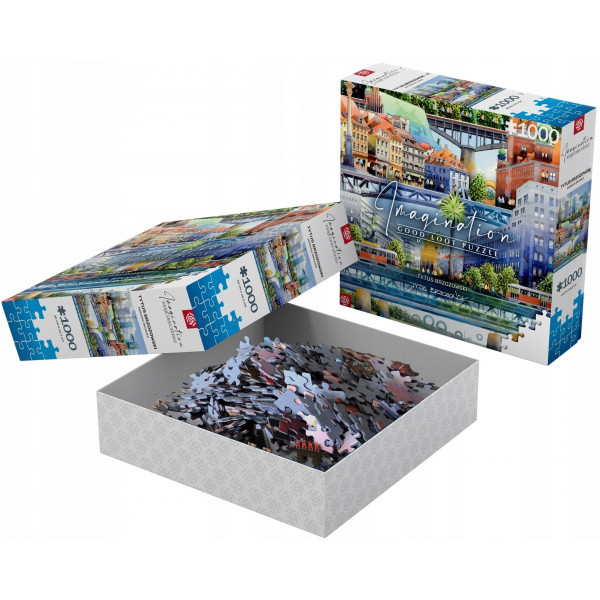 Фото - Пазли (8 +) Good Loot Imagination: Tytus Brzozowski Warsaw Bridges 1000 шт. (5908305239666)